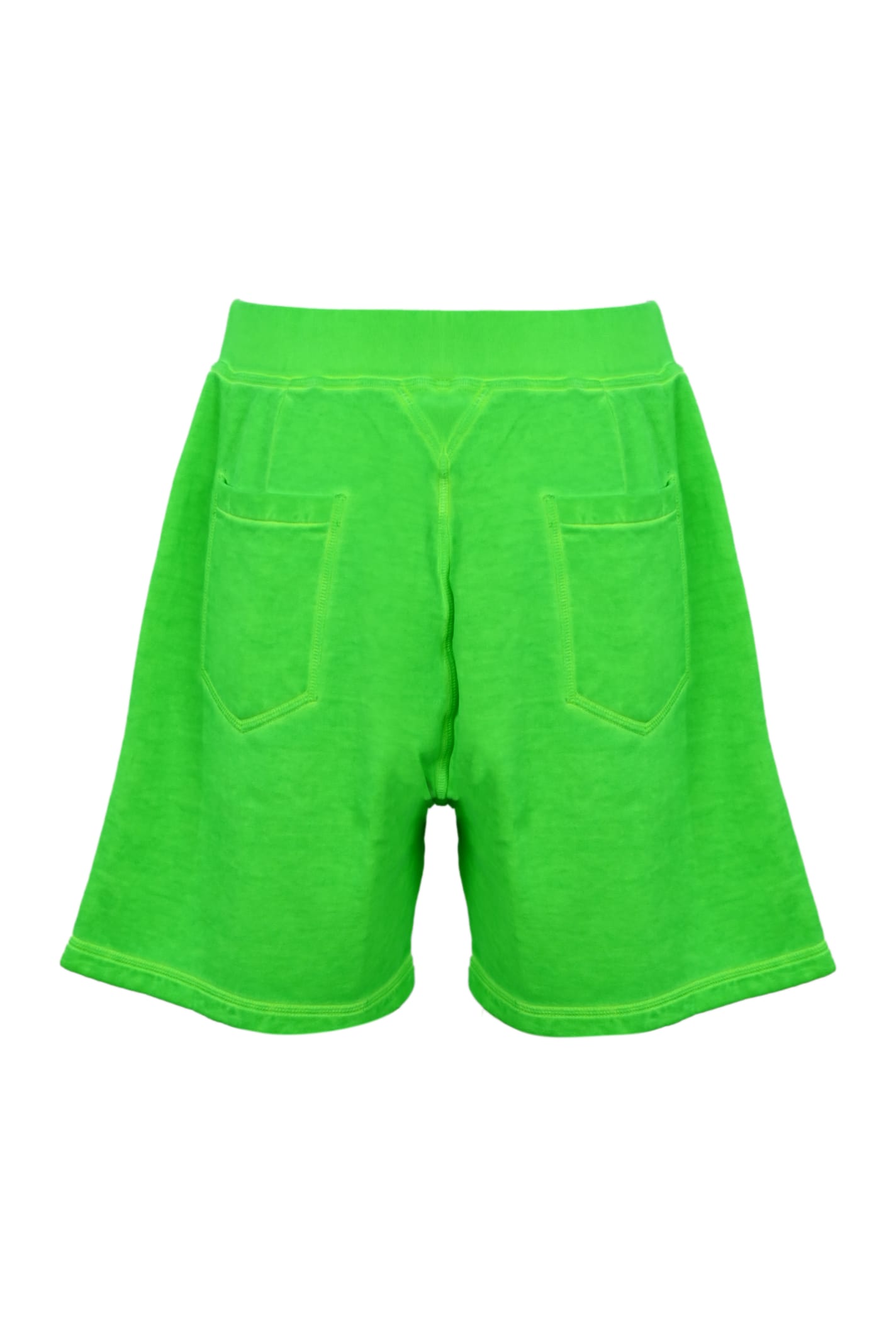 Shop Dsquared2 Icon Cotton Shorts In Verde