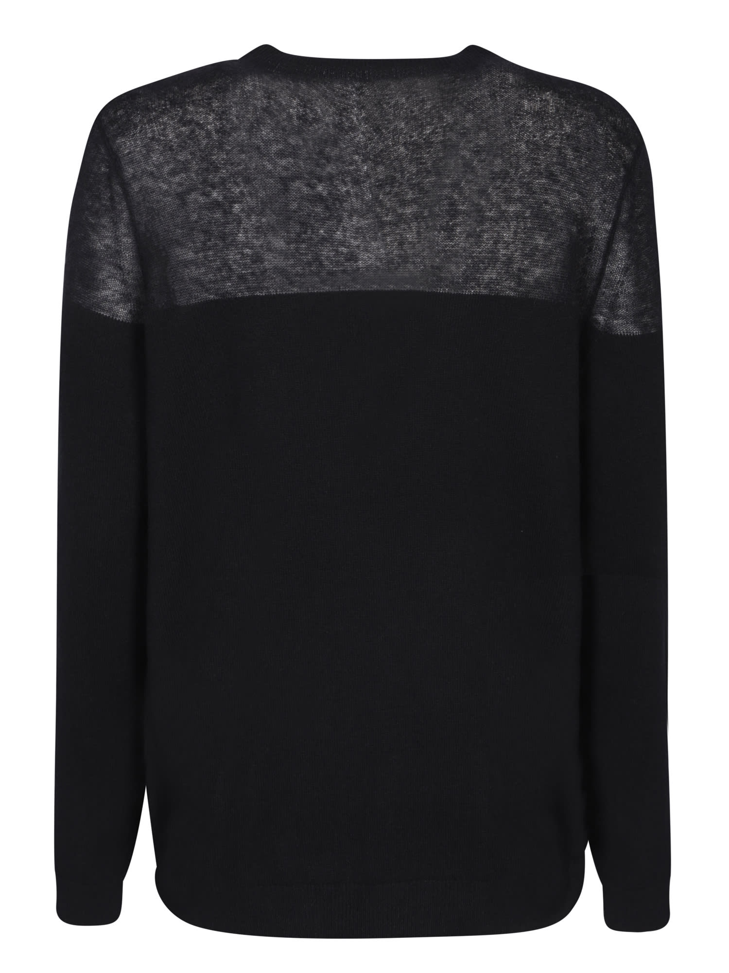 Shop Fabiana Filippi Premium Yarn Black Sweater