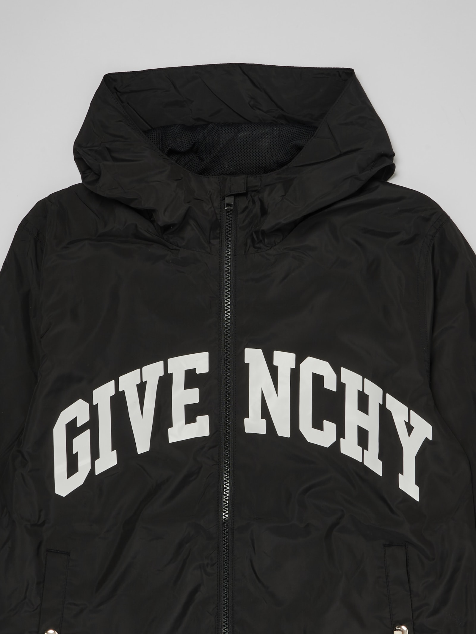 Shop Givenchy Nylon Jacket Jacket In Nero