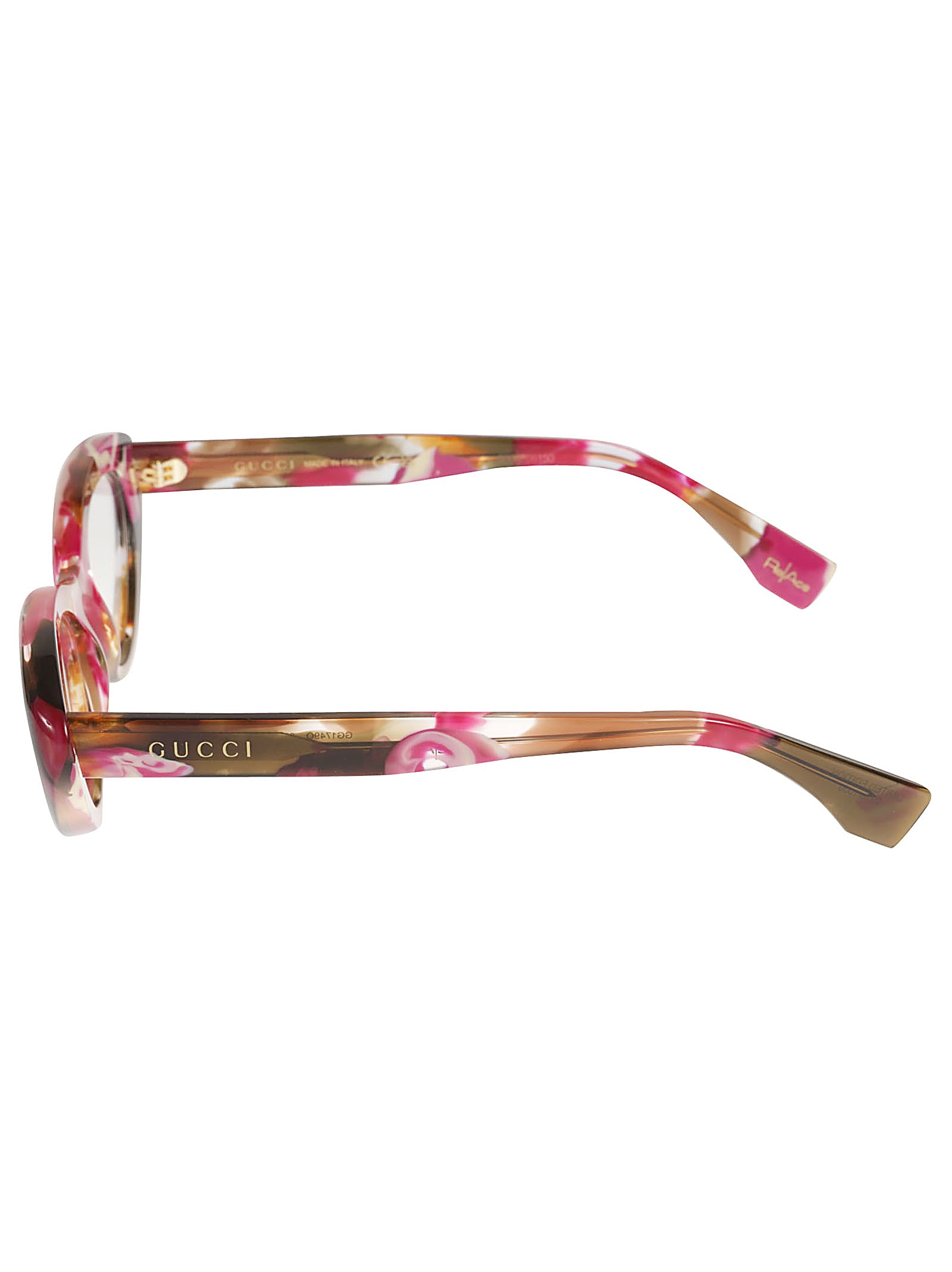 Gucci Oval Logo Lens Frame In Multi