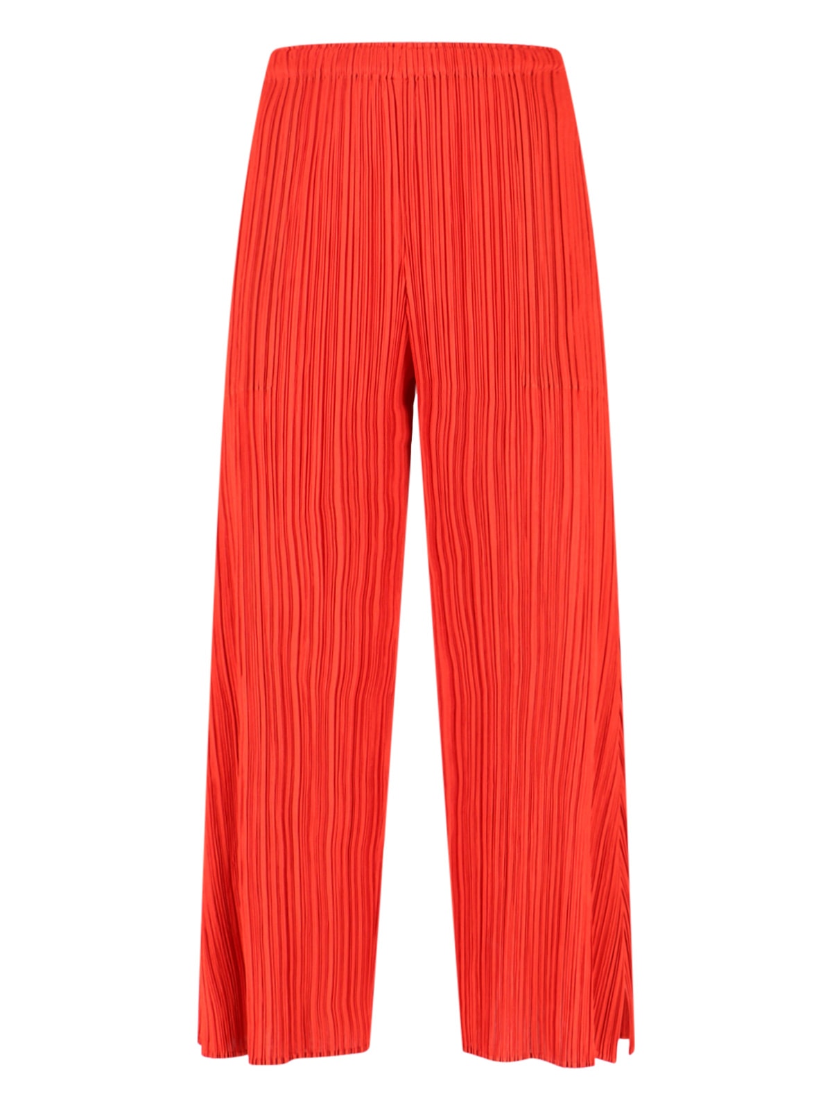 Issey Miyake Elastic Waist Casual Pants In Red