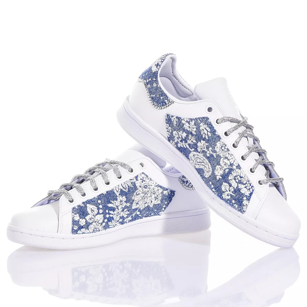 MIMANERA ADIDAS STAN SMITH FLOWER JEANS 