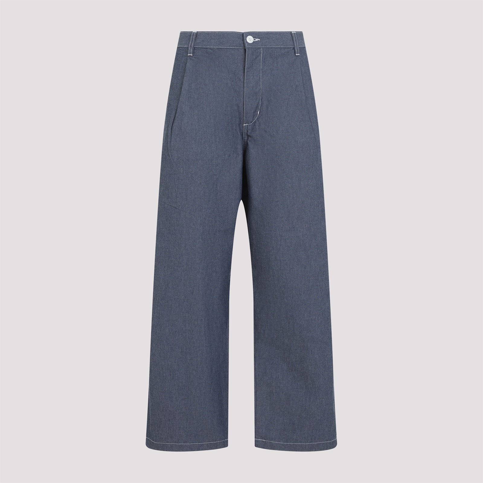 Carhartt Blake Pants With Front Dart And Loose Tapered Fit In Blue