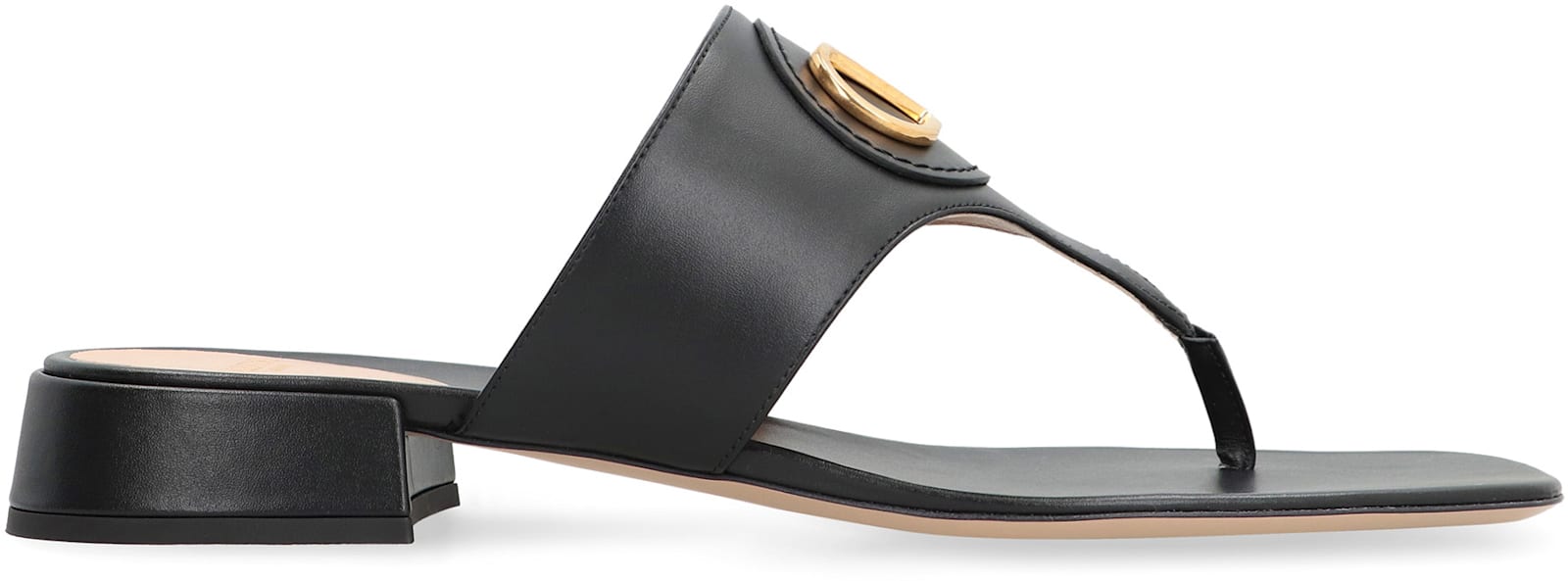 Valentino Vlogo Signature Leather Sandal