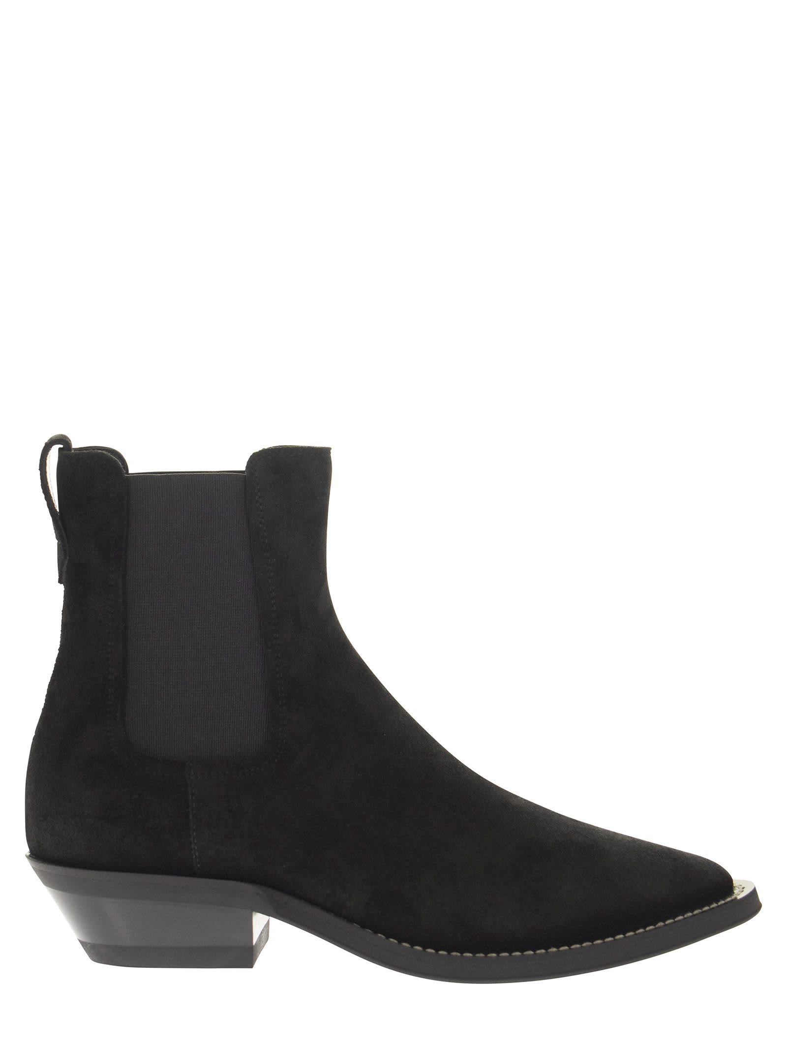 TOD'S SUEDE ANKLE BOOT,XXW04I0EV10RE0B999