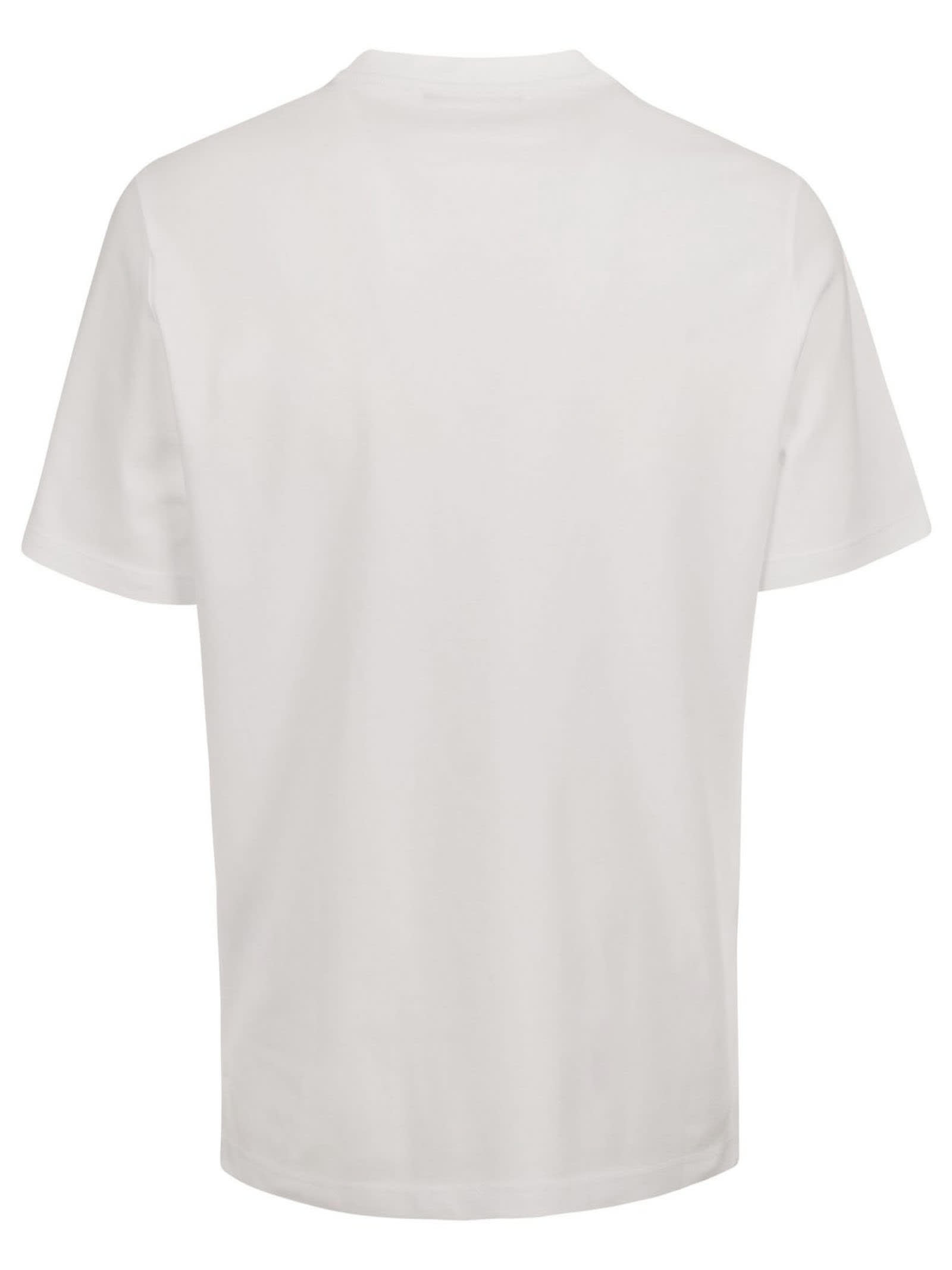 Shop Kangra White Cotton T-shirt