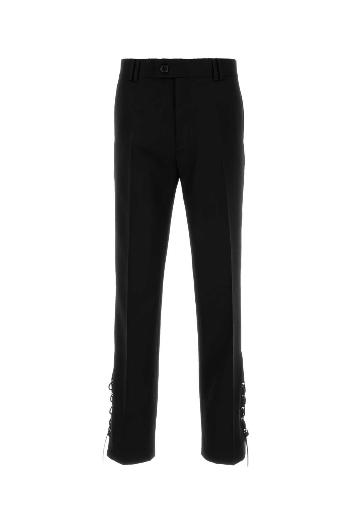 Black Wool Pant