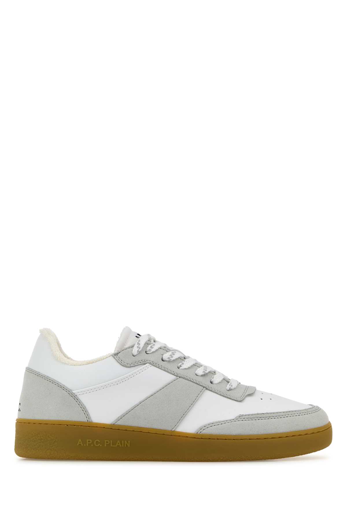 Apc Two-tone Synthetic Leather Plain Sneakers