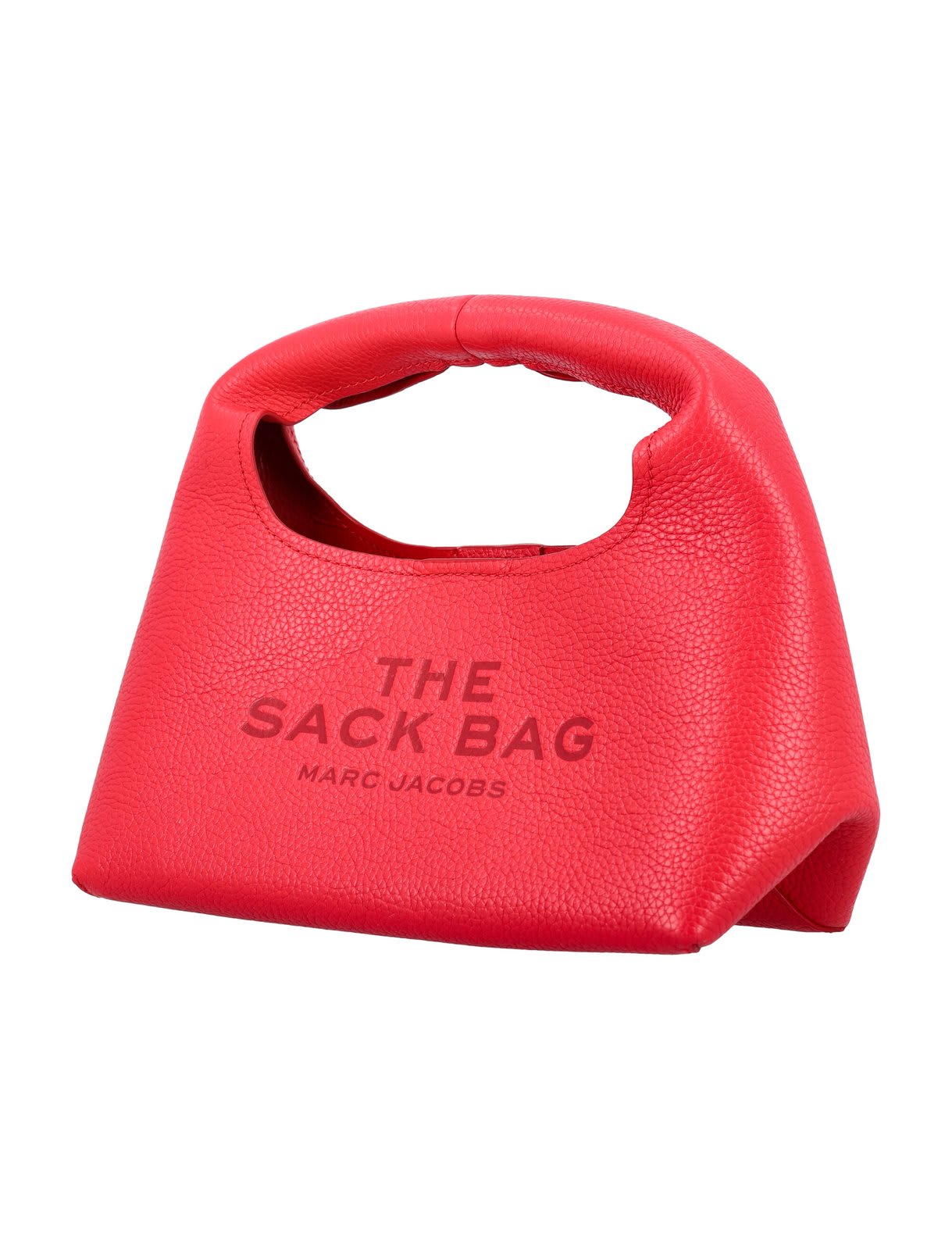 Shop Marc Jacobs Logo Debossed Mini Top Handle Bag In Red