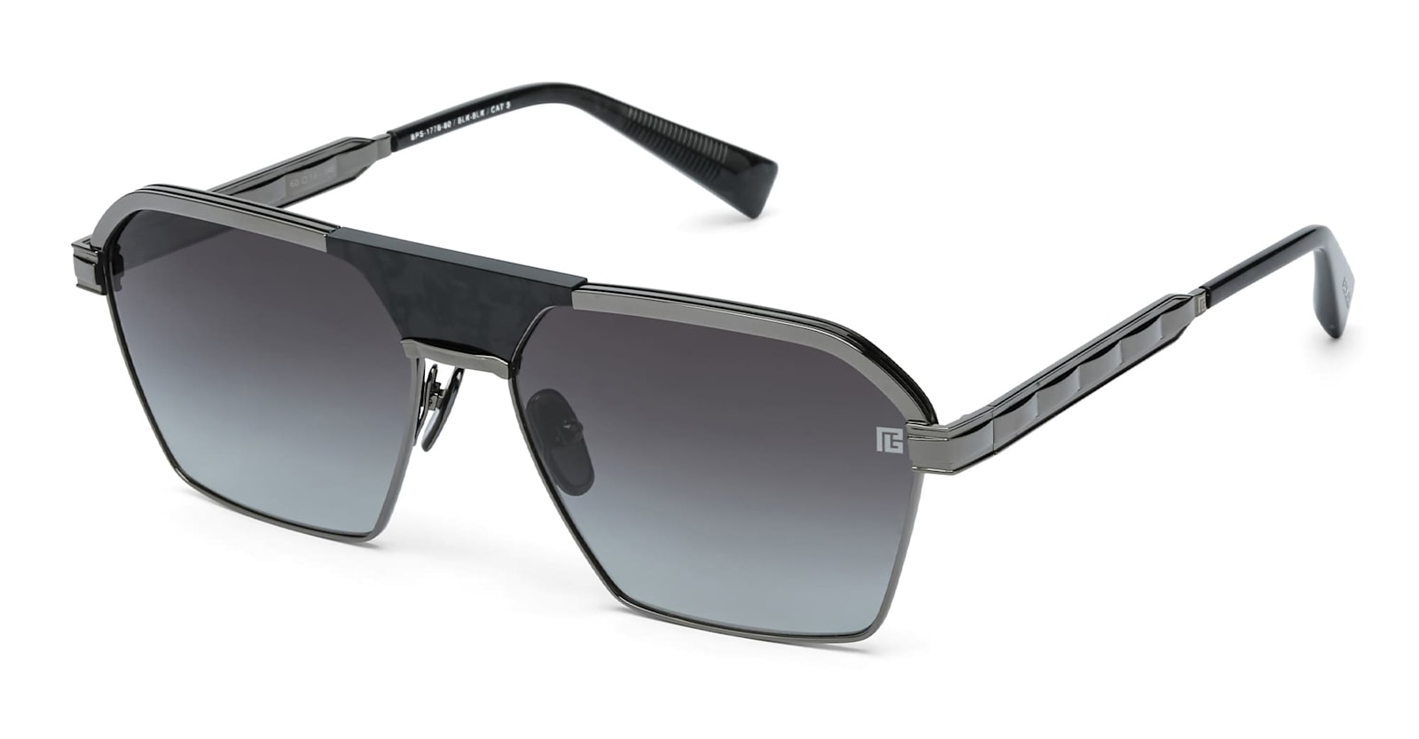 Balmain Sergeant Sunglasses In Gray