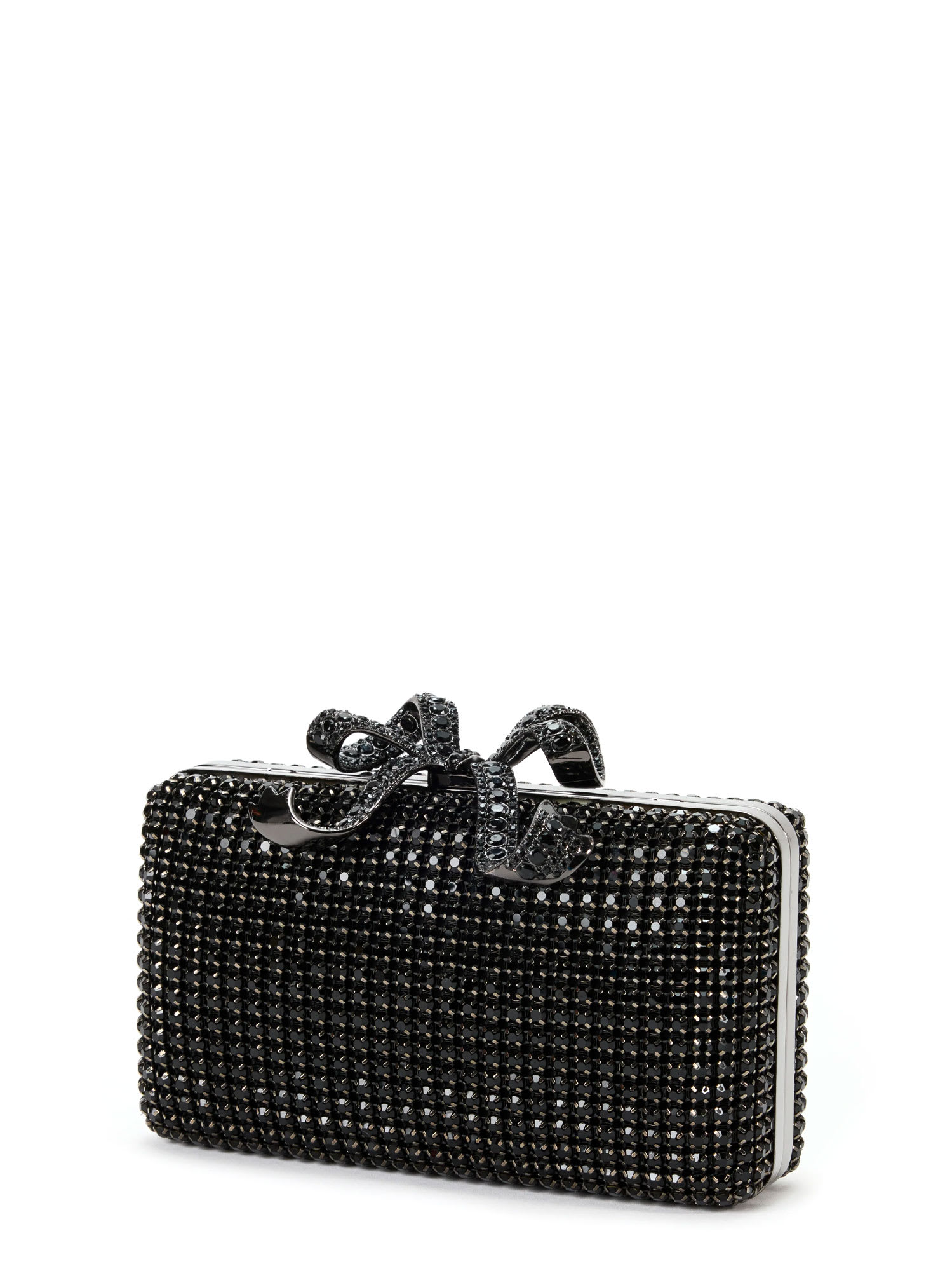 Shop Self-portrait Clutch In Black