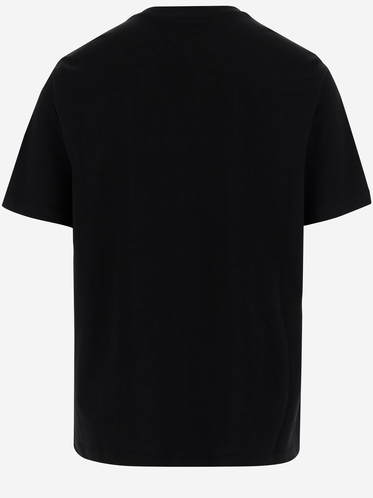Amiri Black Cotton T-shirt With Bold Logo Statement In Black