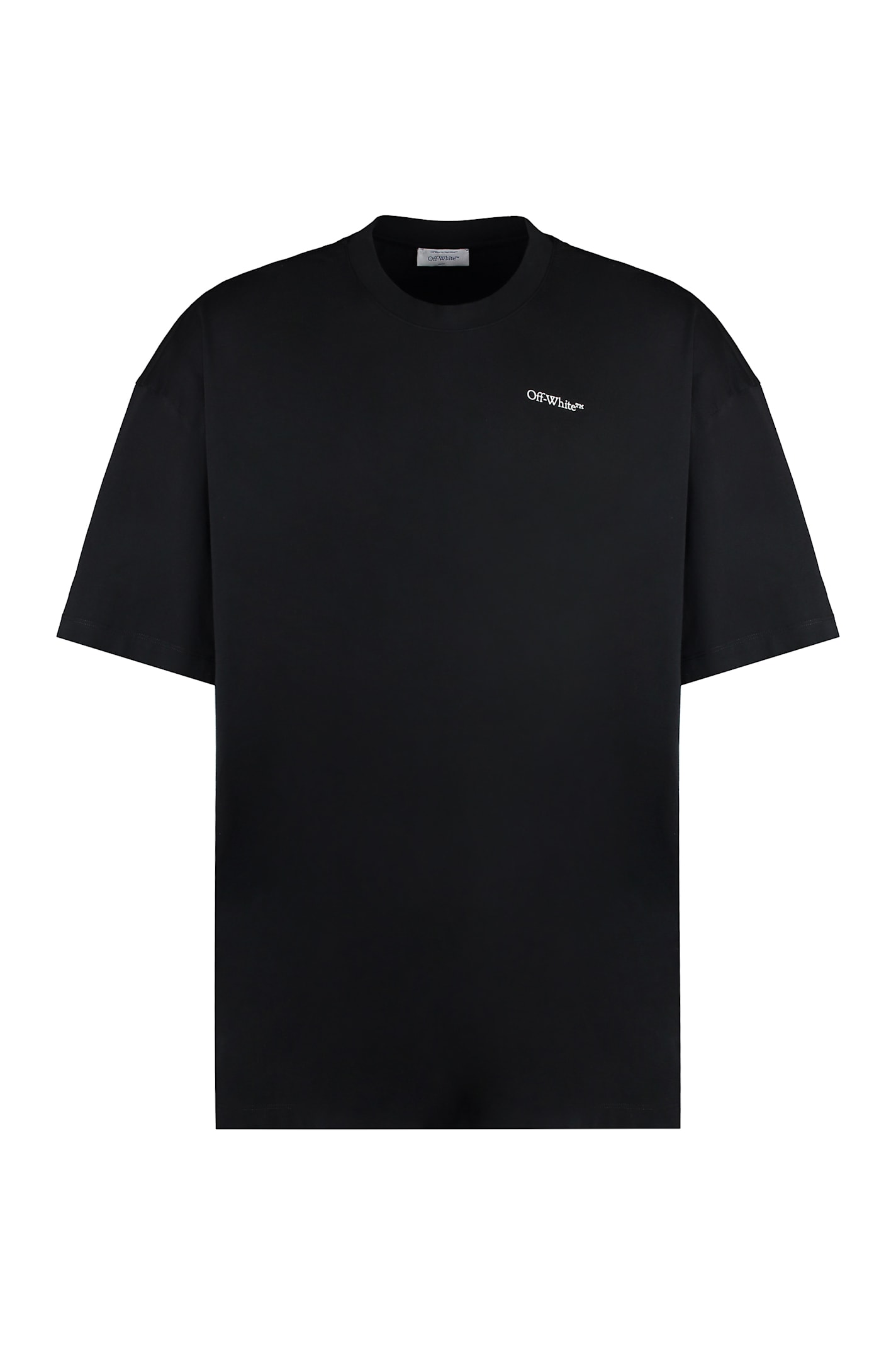 Shop Off-white Logo Print Oversize T-shirt In Black