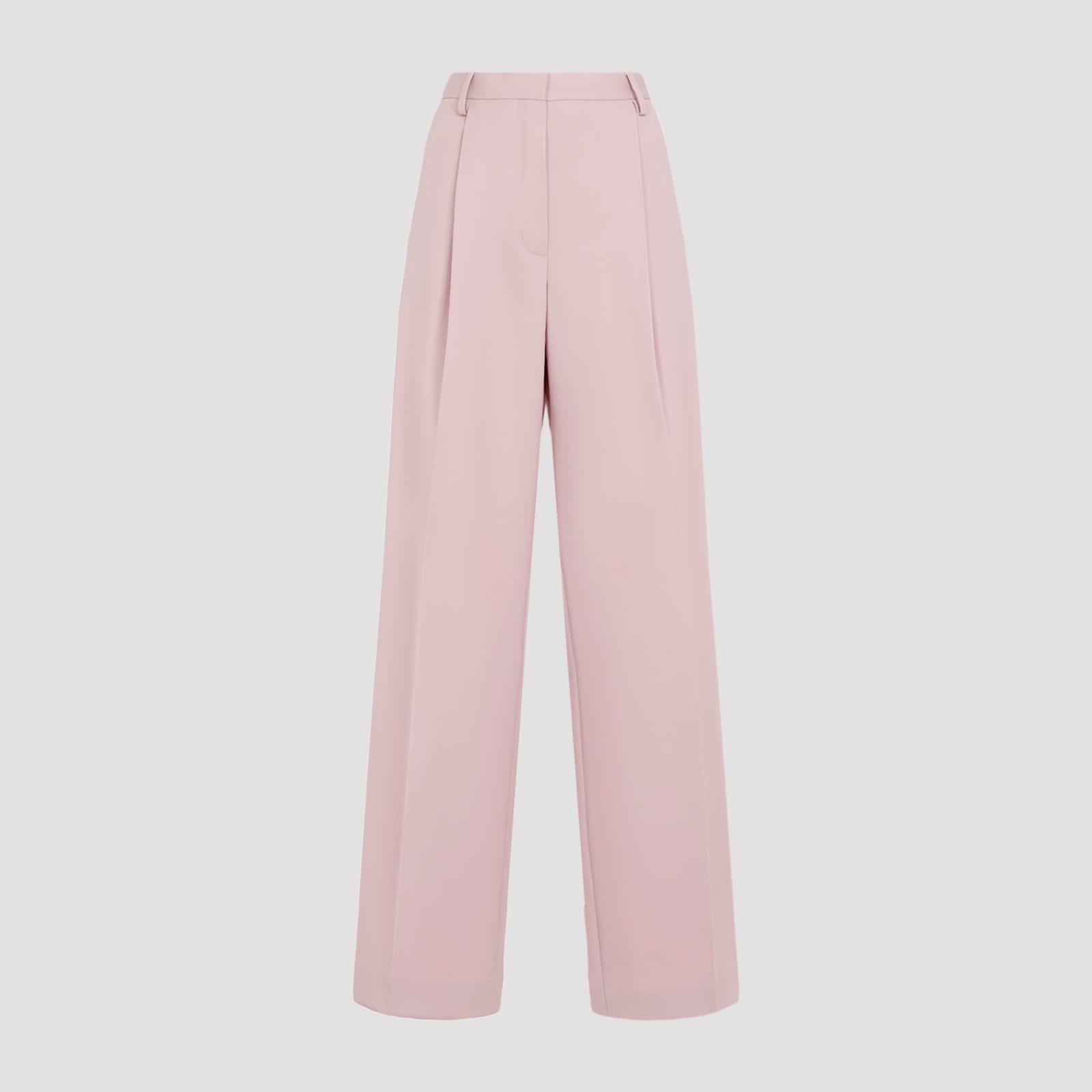 Shop Dries Van Noten Wide Pants In Old Rose