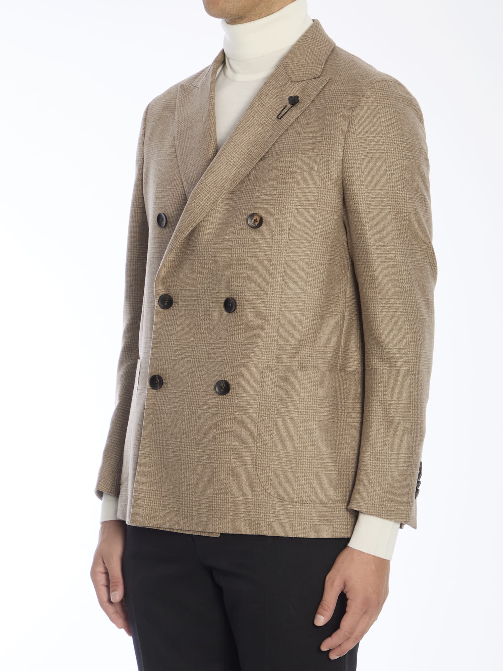 Shop Lardini Cashmere Jacket In Beige