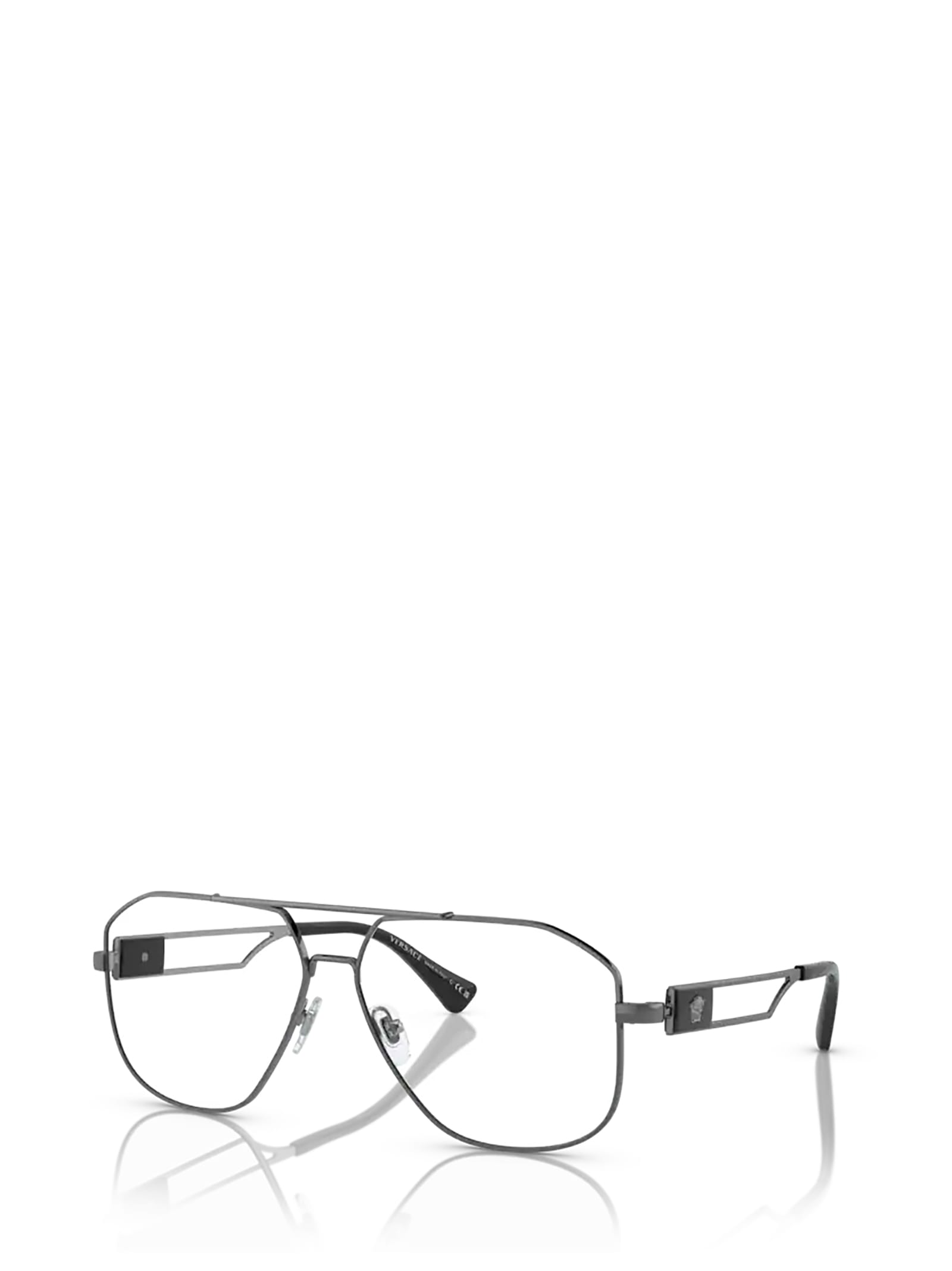 Shop Versace Ve1287 Gunmetal Glasses