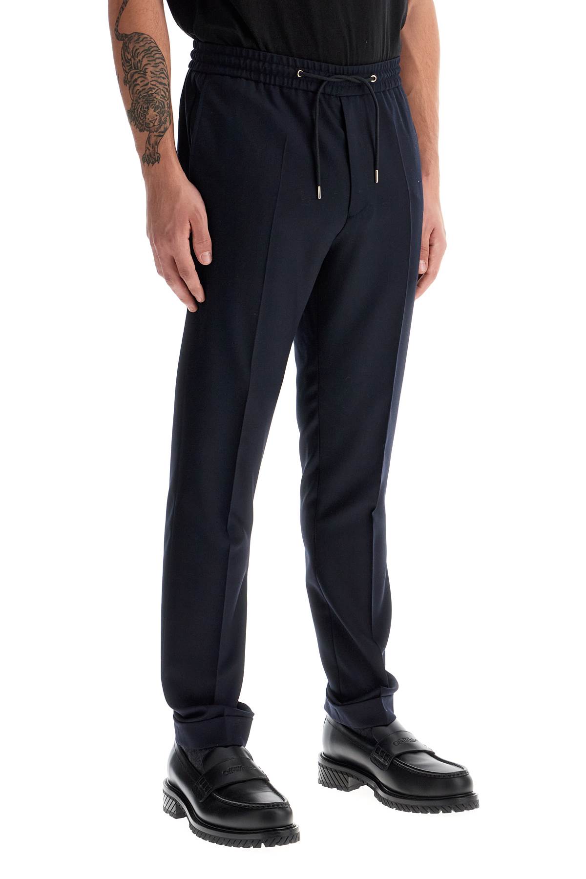 Shop Paul Smith Anti-wrinkle Pants With In Very Dark Navy (blue)