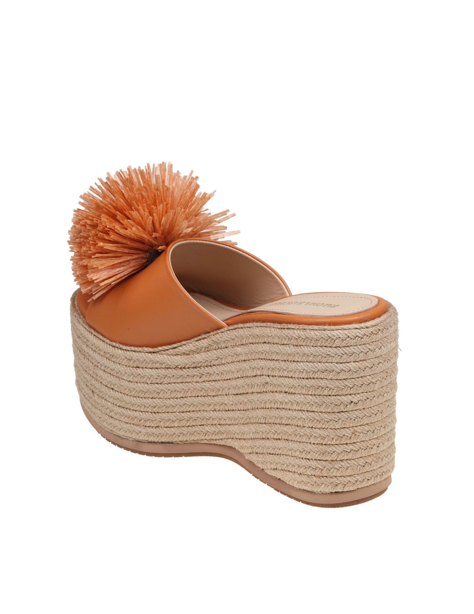 Shop Paloma Barceló Lala Mules In Ocher Color Leather