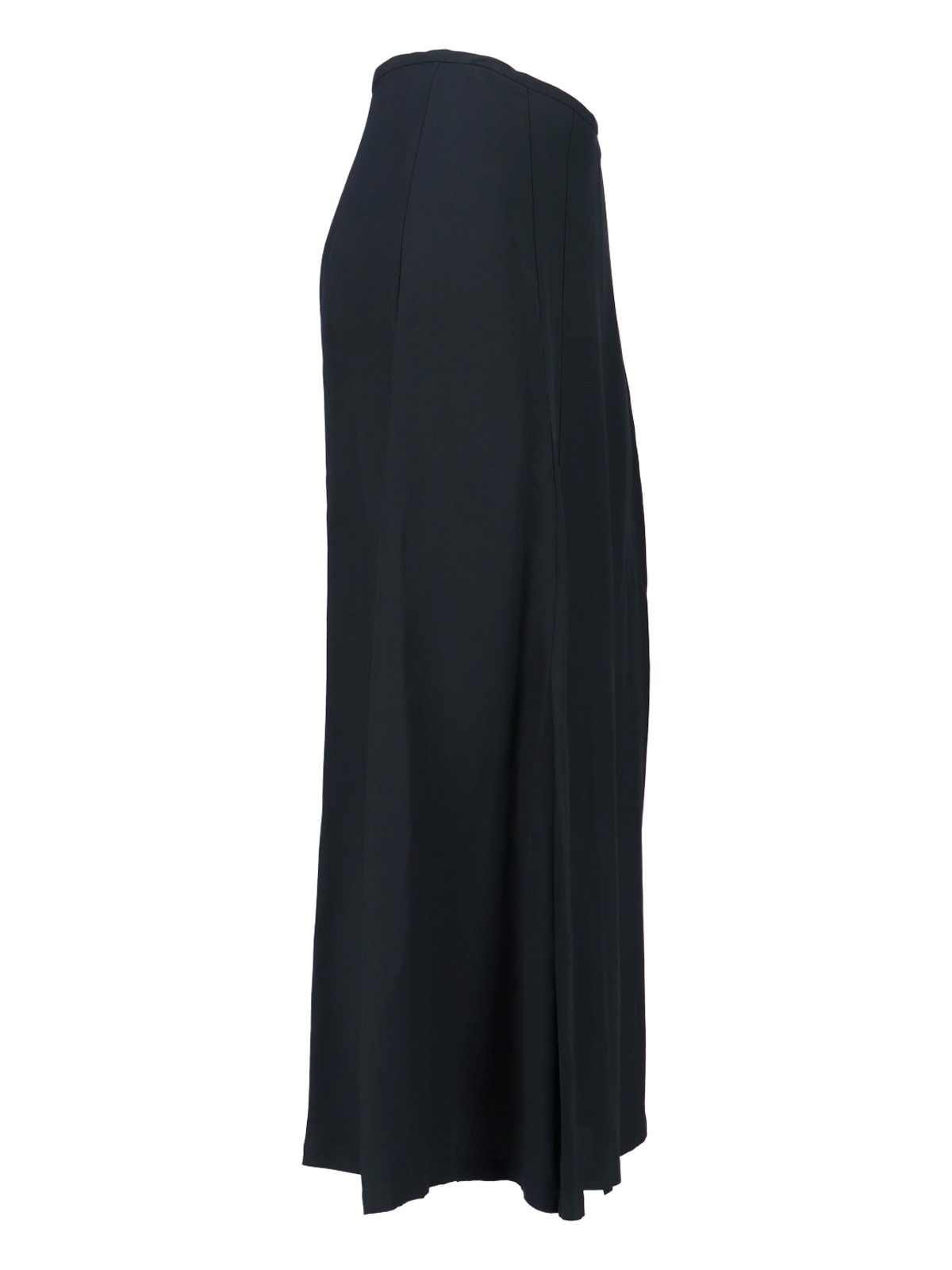 Aspesi Maxi Viscose Skirt In Black