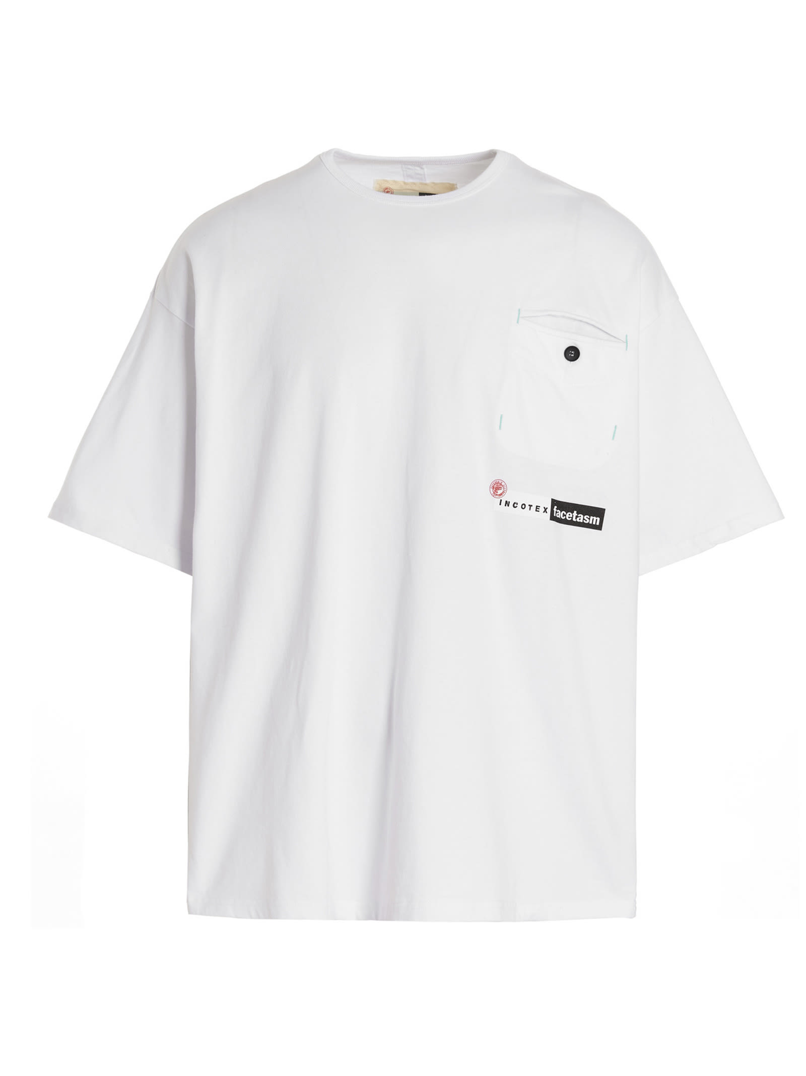 Incotex Red Logo Printed T-shirt