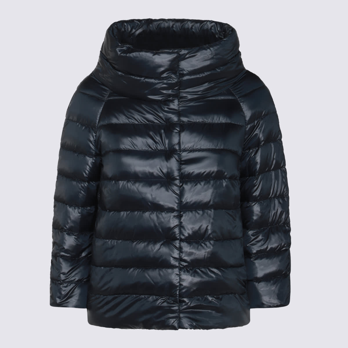Herno Navy Blue Sofia Down Jacket In Black