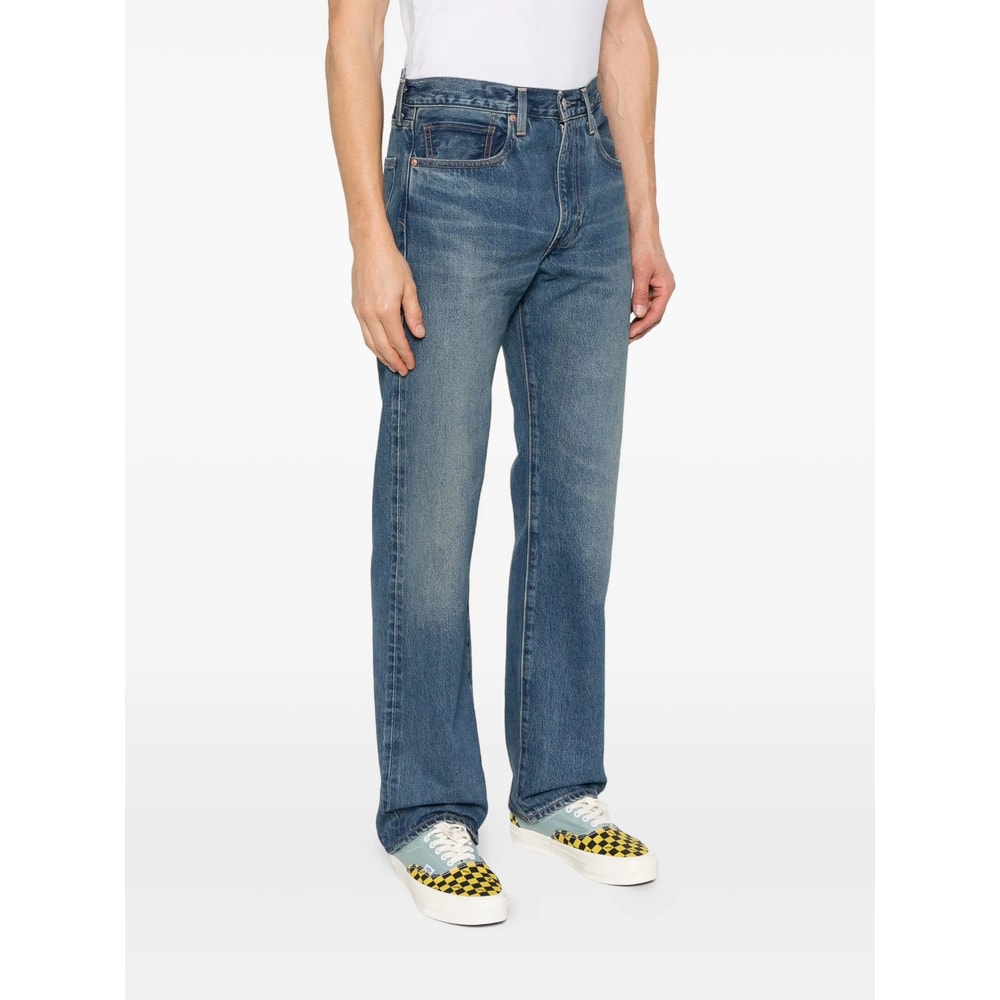 Levi's Logo-patch Jeans In Blue