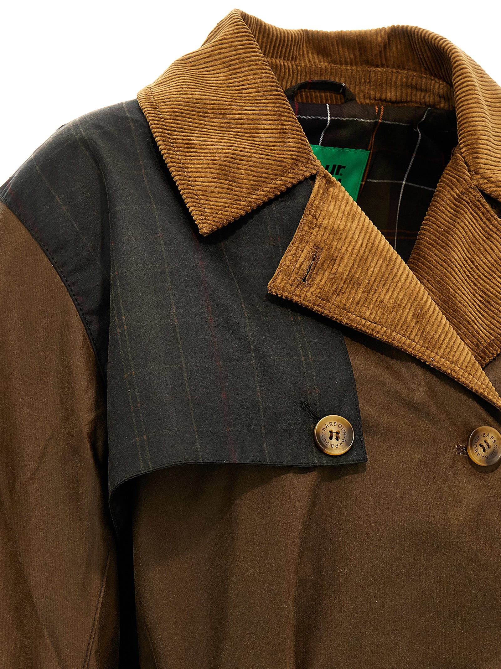 Shop Barbour Trench  X Ganni In Brown