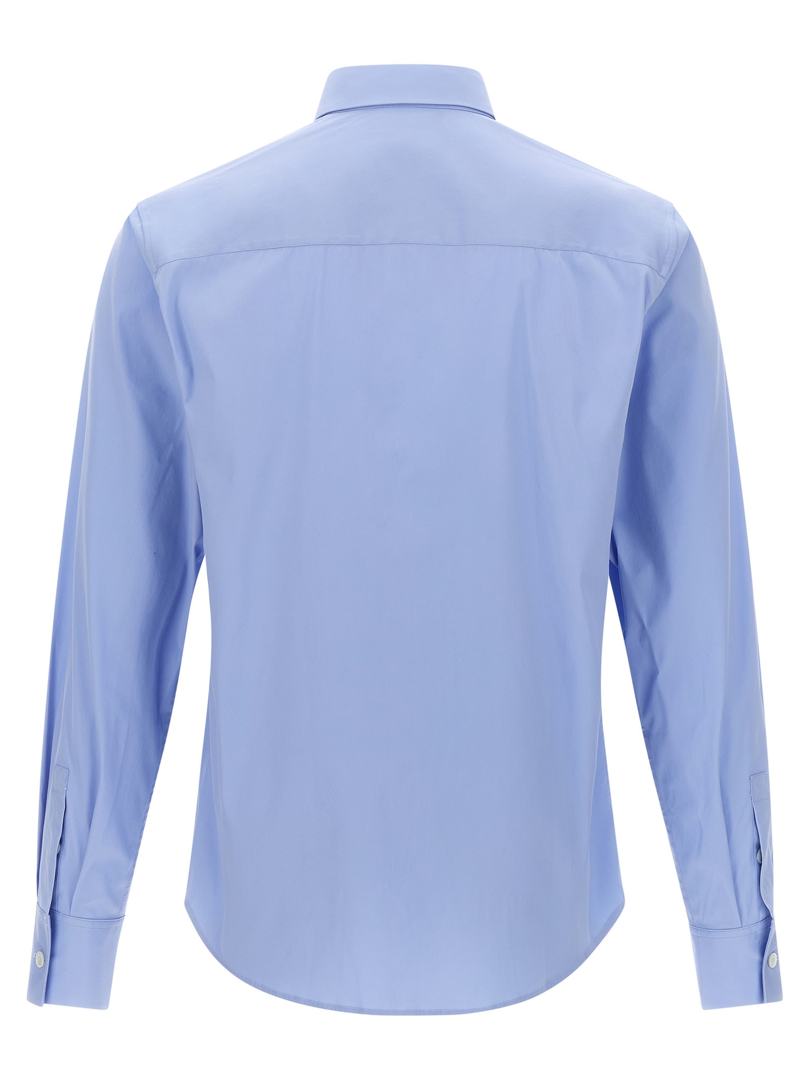 Ferragamo Gangini Shirt In Light Blue