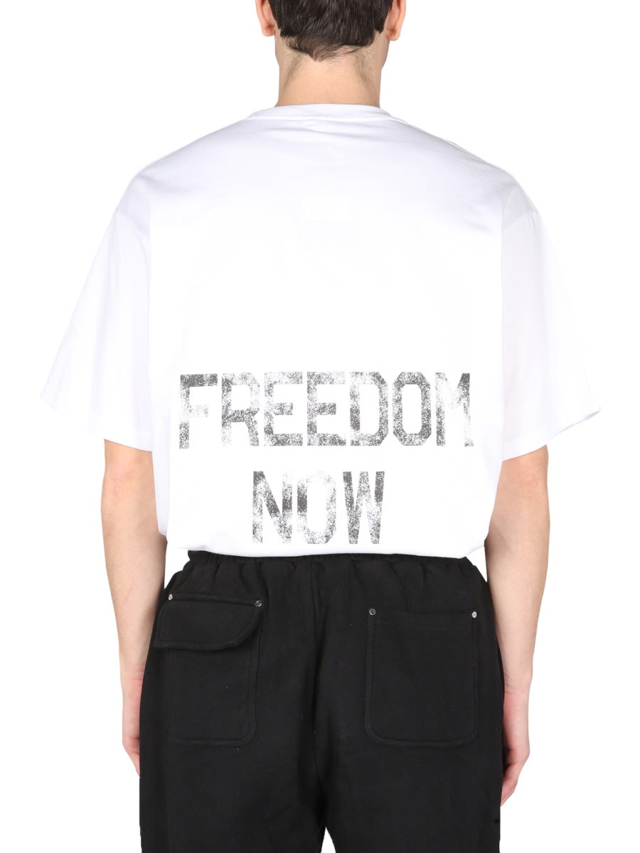 Shop Mouty Freedom T-shirt In White