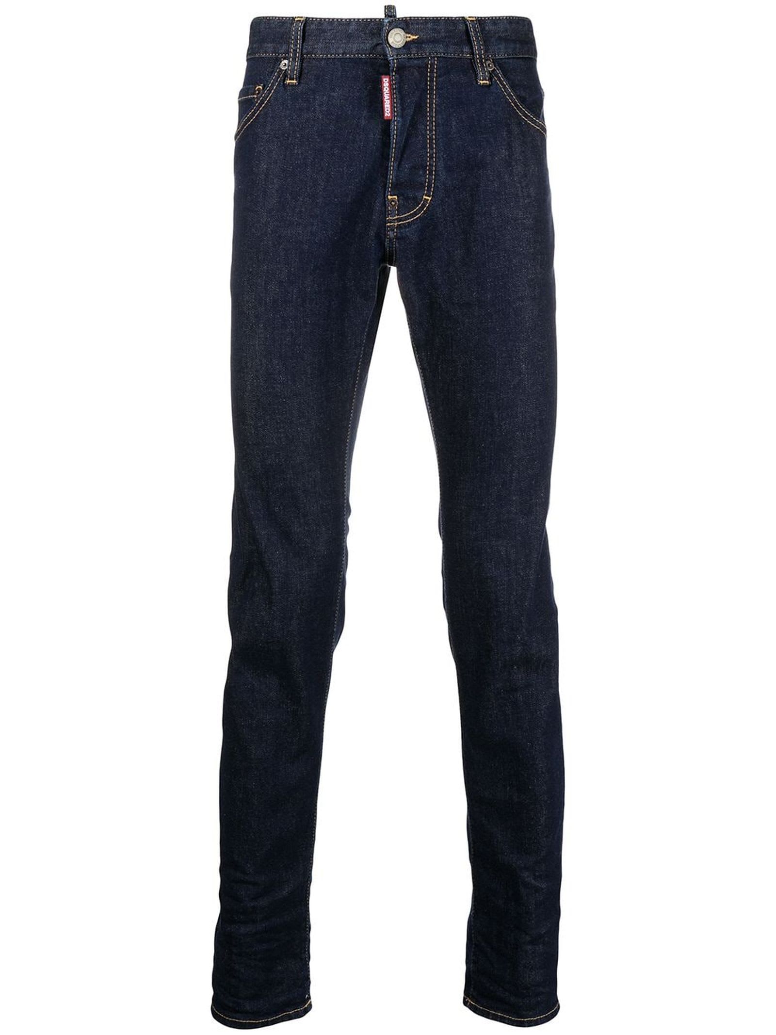 Dsquared2 Dark Blue Stretch Cotton-denim Jeans