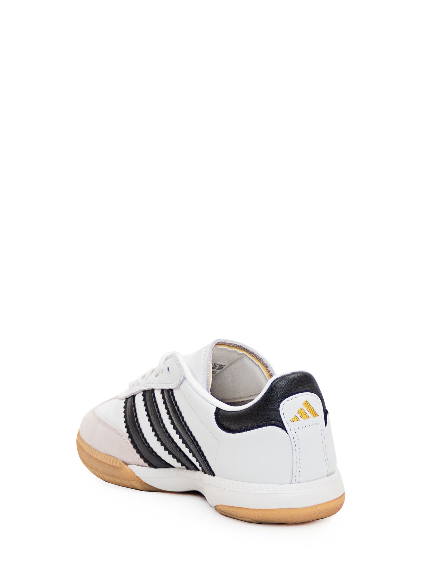 Adidas Originals Samba Mn Leather Low-top Sneakers In Ftwwht/cblack/gum3