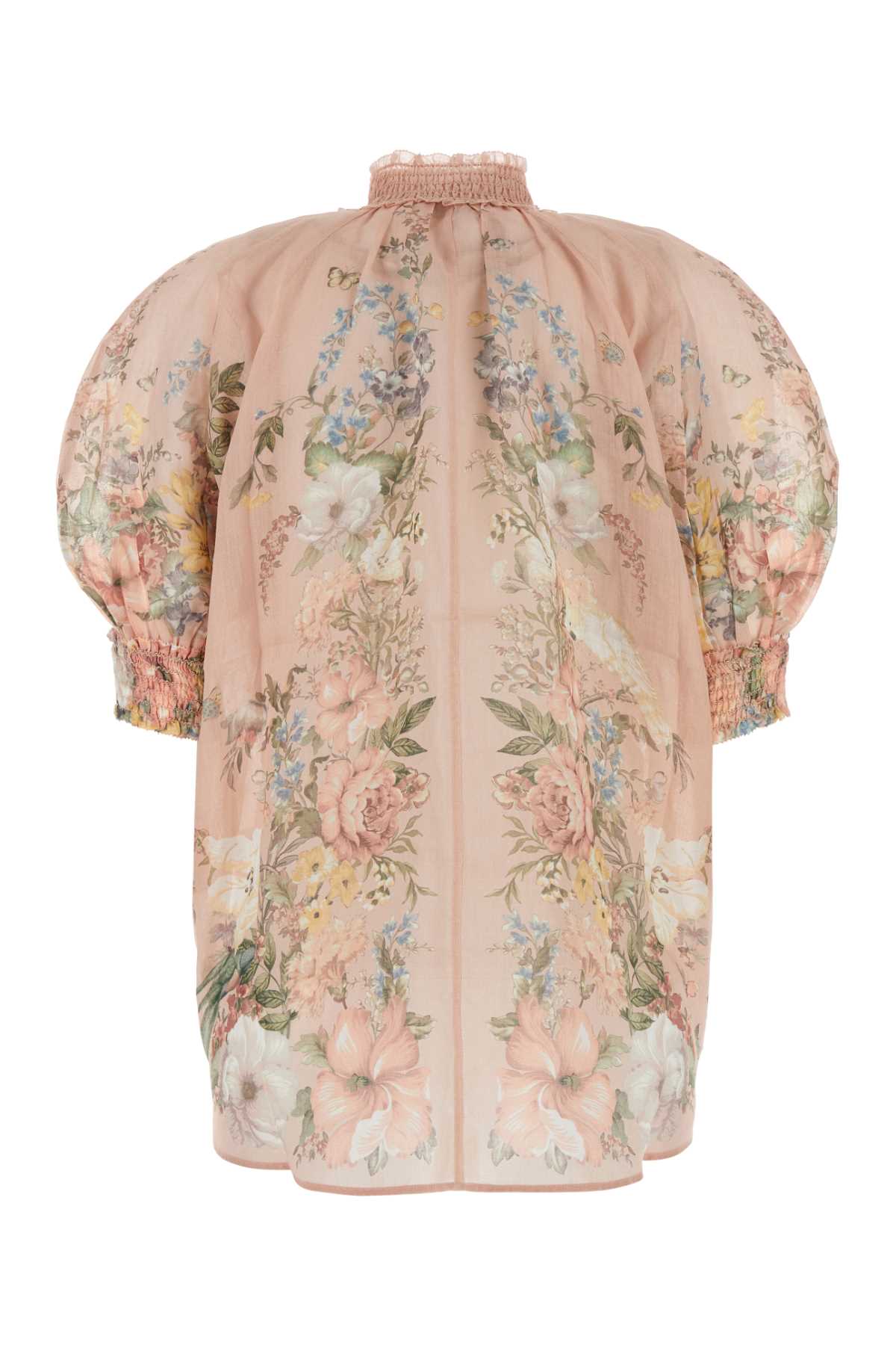 Shop Zimmermann Printed Raime Waverly Blouse In Pinkfloral