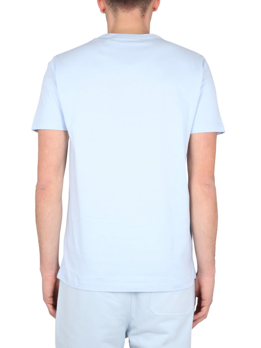 Belstaff Men T-shirt Girocollo In Baby Blue
