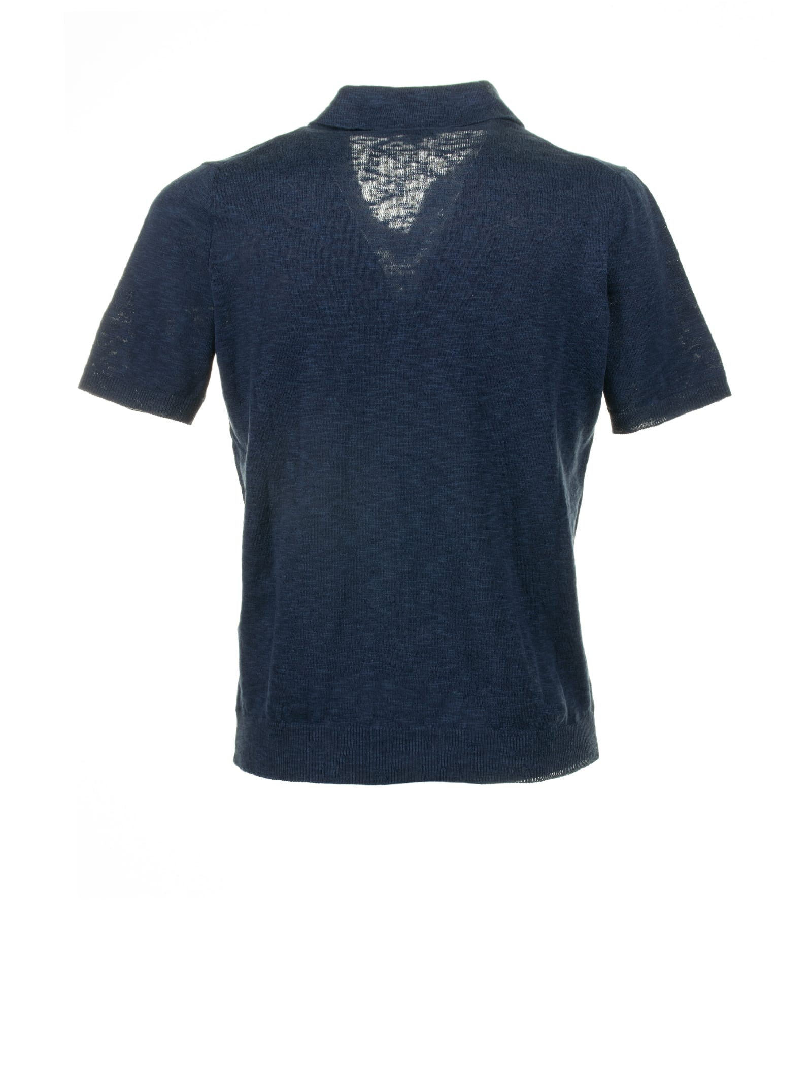 Shop Seventy Blue Short-sleeved Polo Shirt