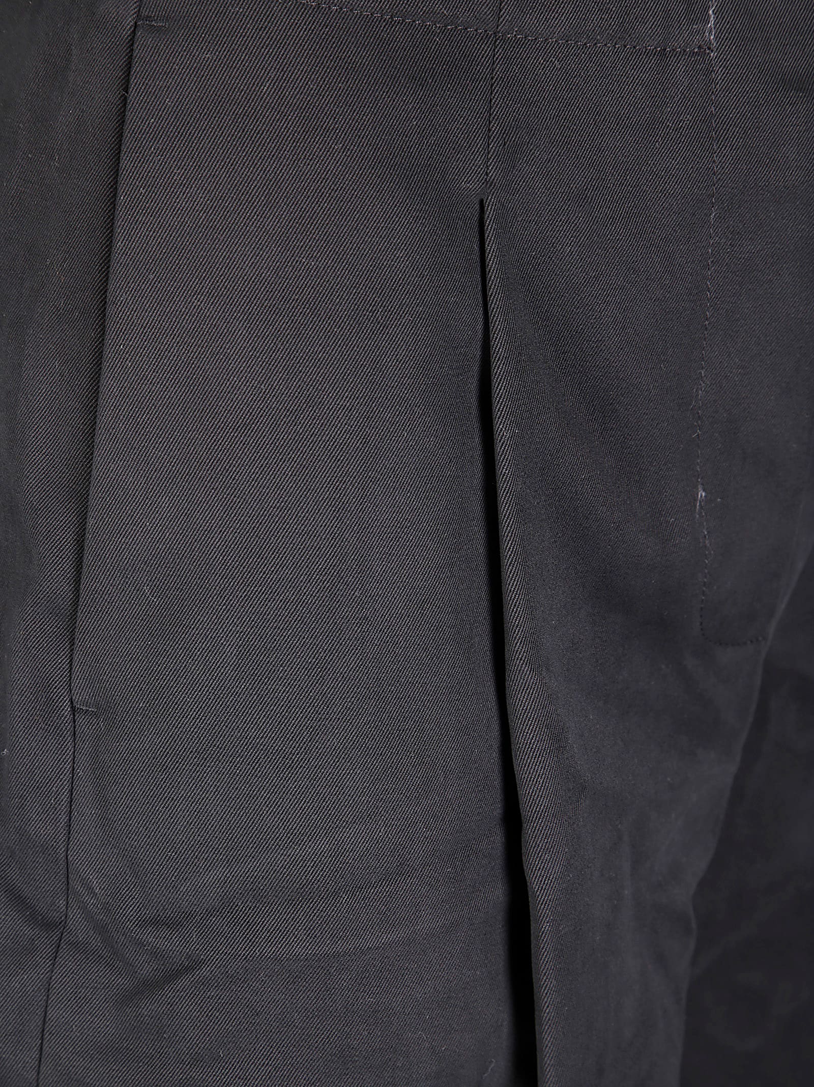 Studio Nicholson Deep Pleat Volume Ankle Crop Pants In Black