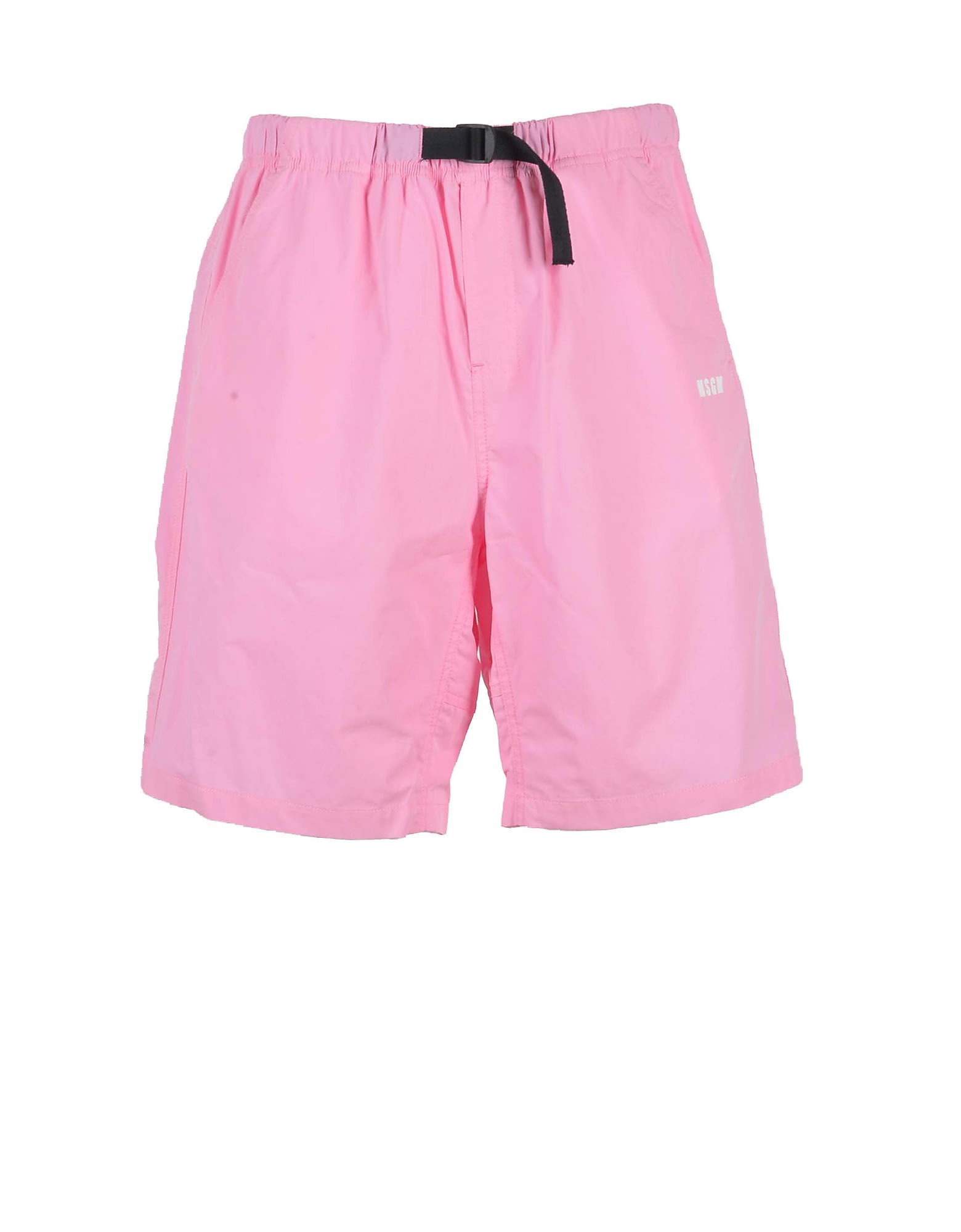 MSGM Mens Pink Bermuda Shorts