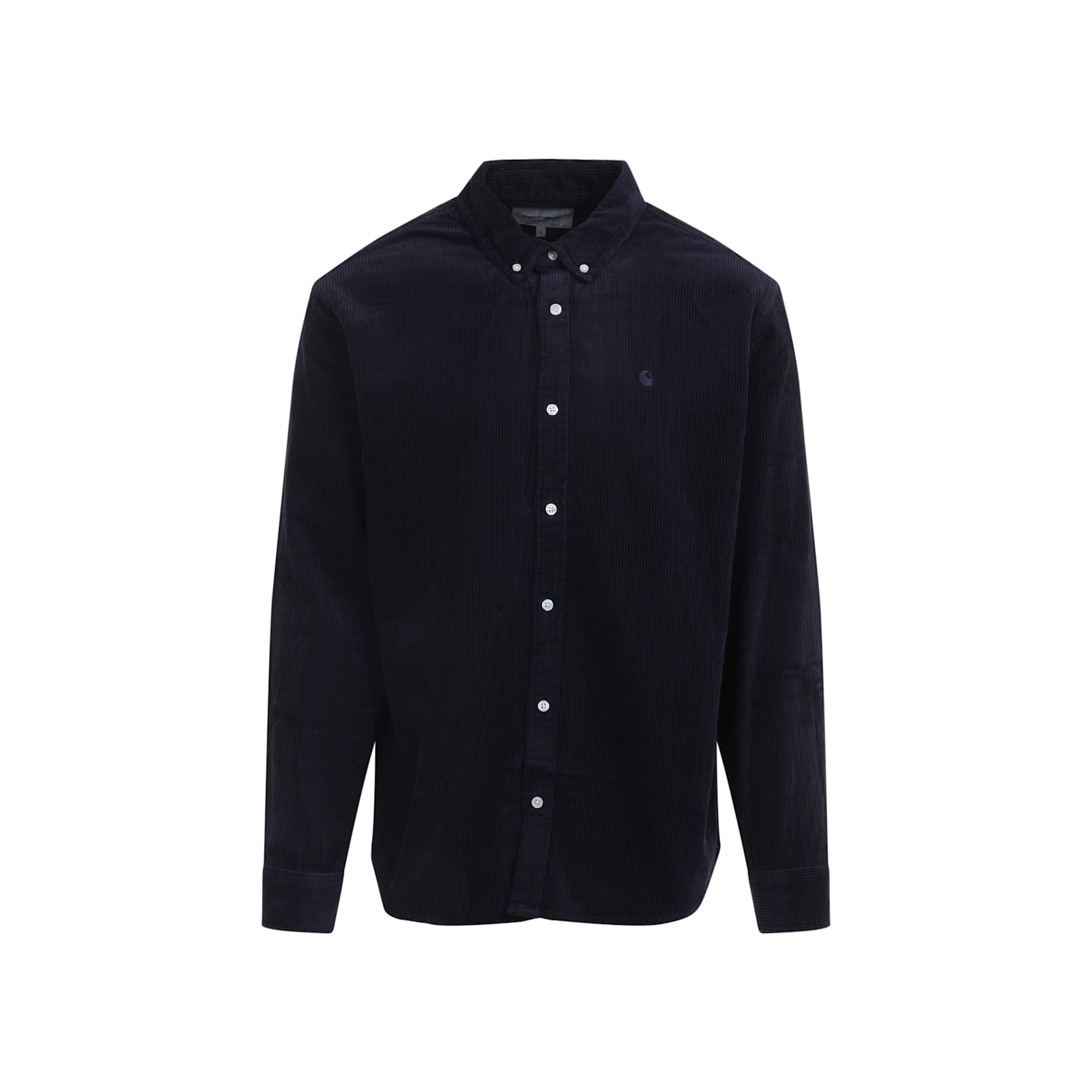 Carhartt Madison Corduroy Long-sleeved Shirt In Blue