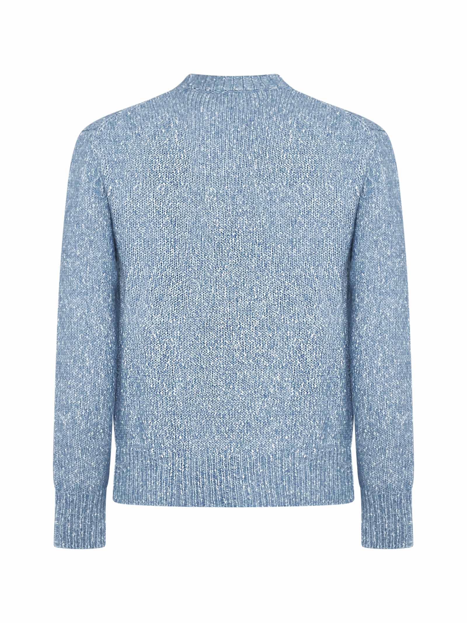 Shop Lardini Sweater In Clear Blue