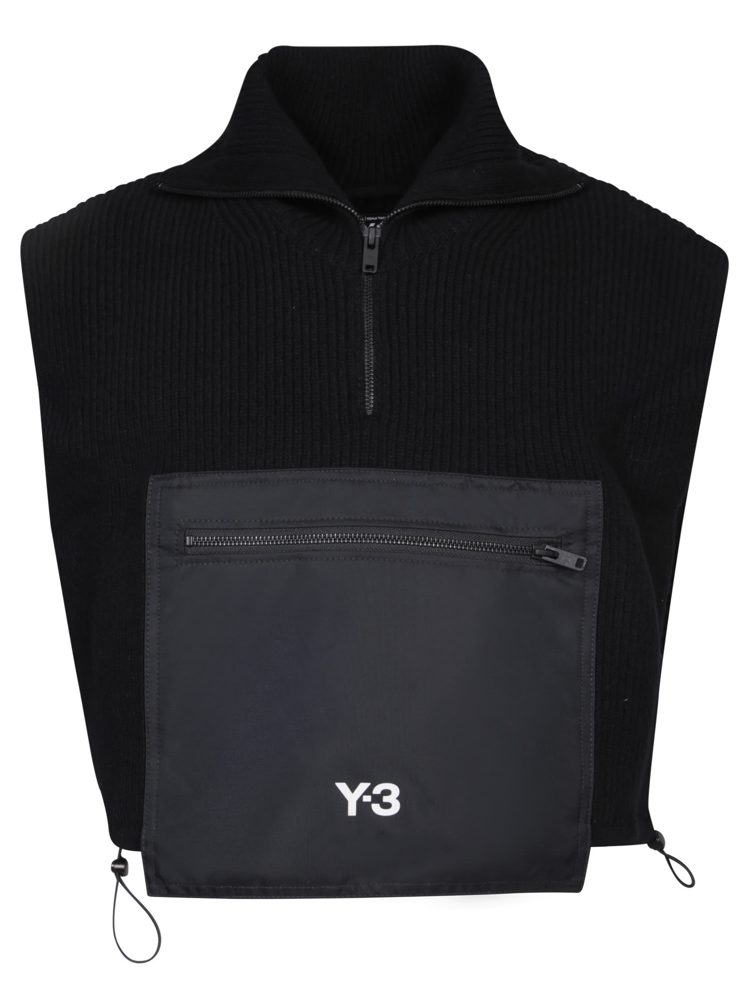 Y-3 Black Hooded Vest