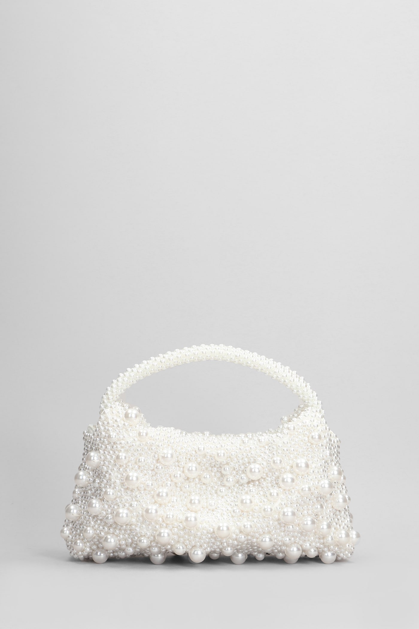 Simkhai Ellerie Pearl Hand Bag In White Resin