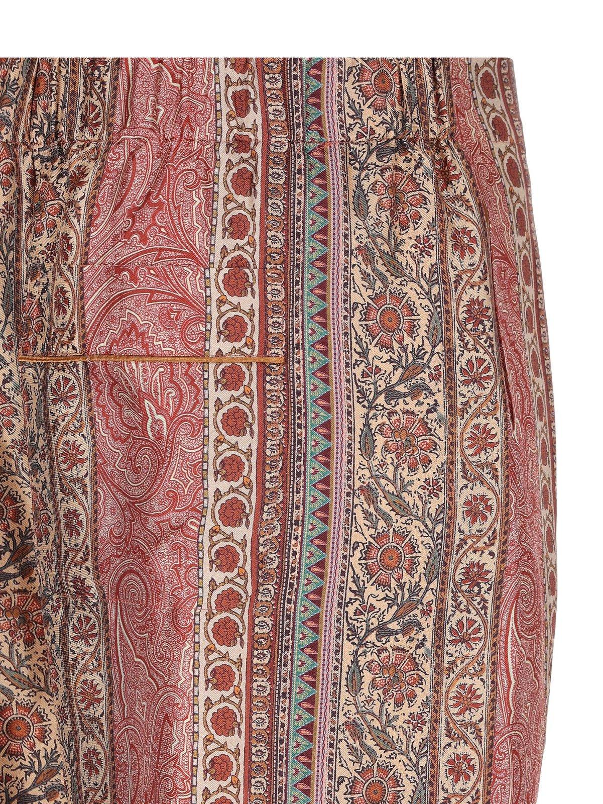 Etro , Silk Pyjama-style Trousers, Man, Pink, Size M