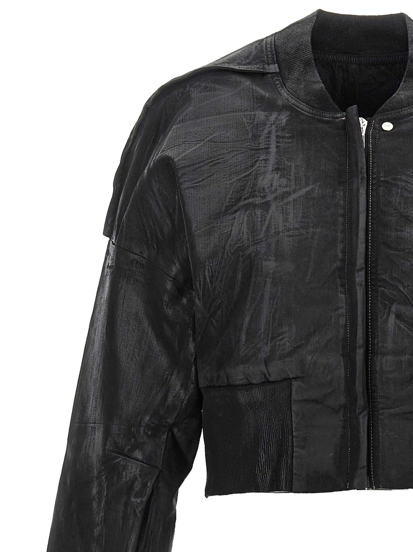 Drkshdw Flight Bomber Jacket In Blue