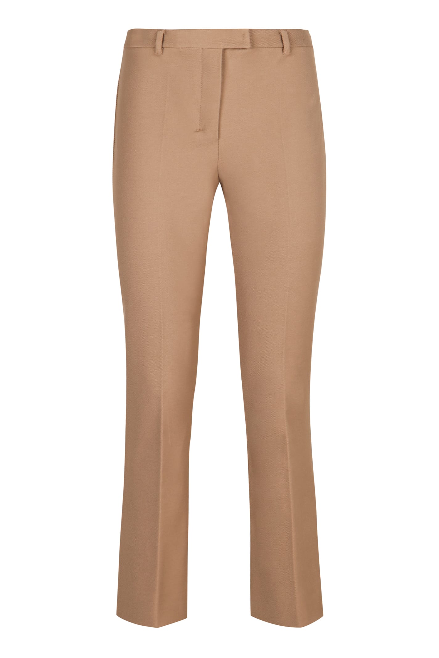 Shop 's Max Mara Umanita Cotton Blend Trousers In Camel