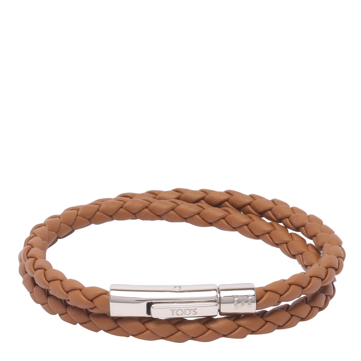 Tod's Mycolors Leather Bracelet In Brown