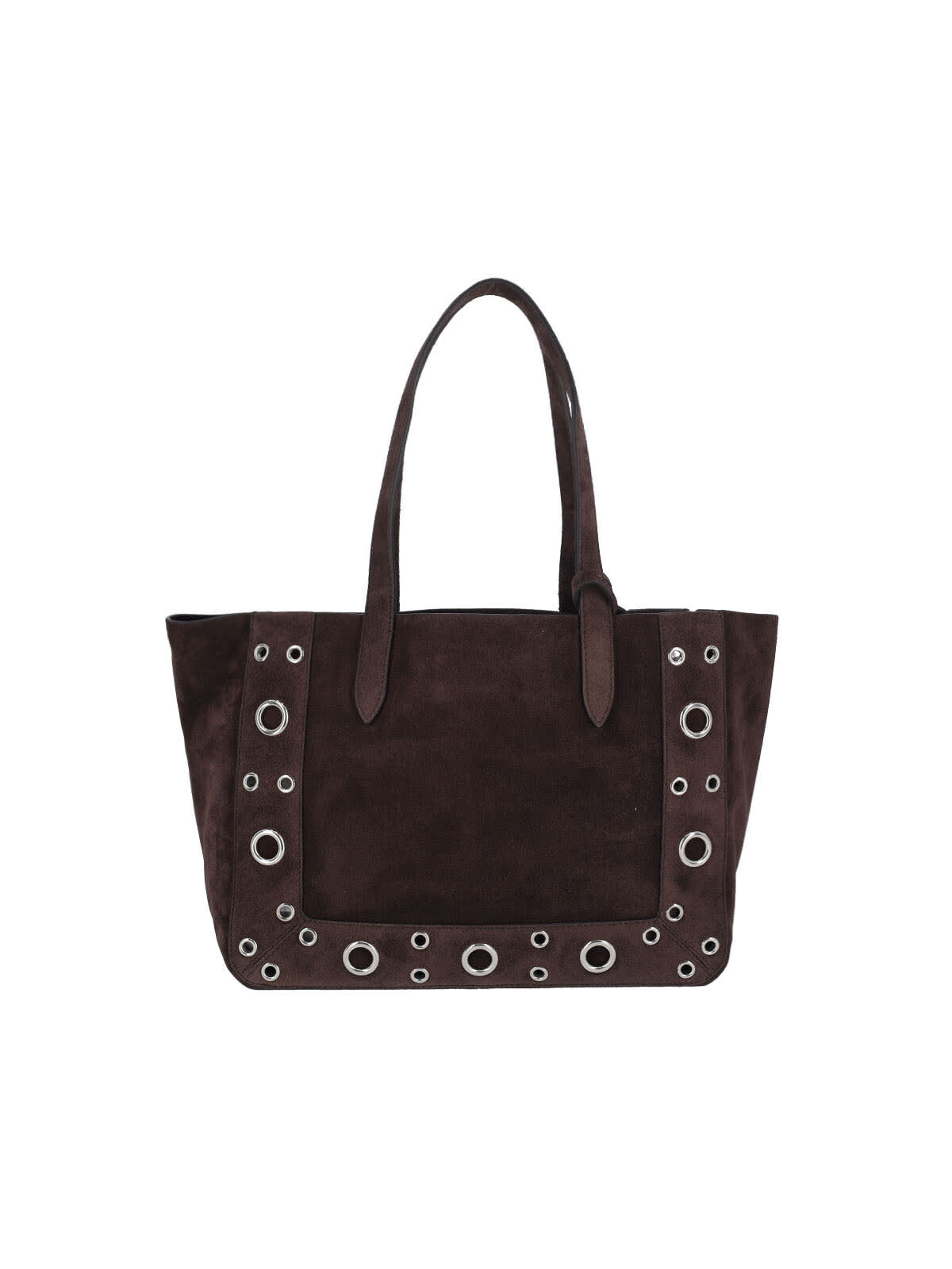 Valentino Nellcôte Small Tote Bag In Brown