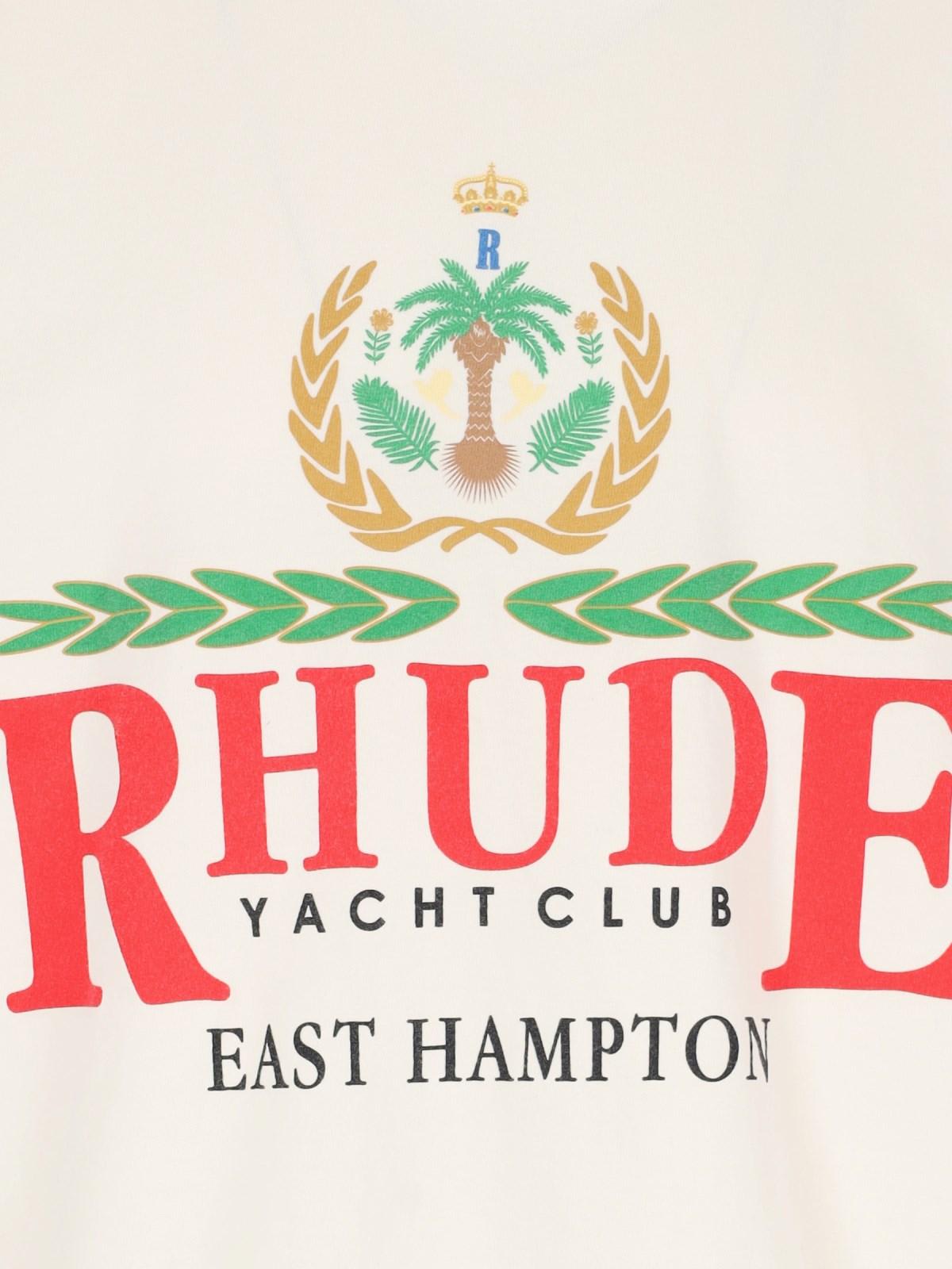 Rhude Logo Print T-shirt In Natural