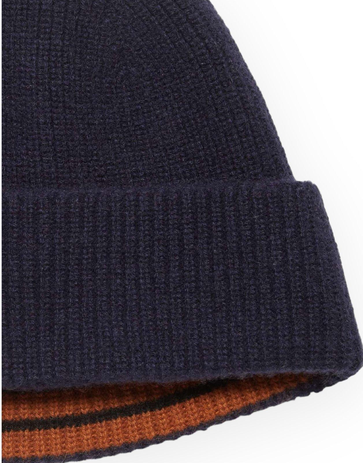 Shop Zegna Turn-up Hem Knitted Beanie