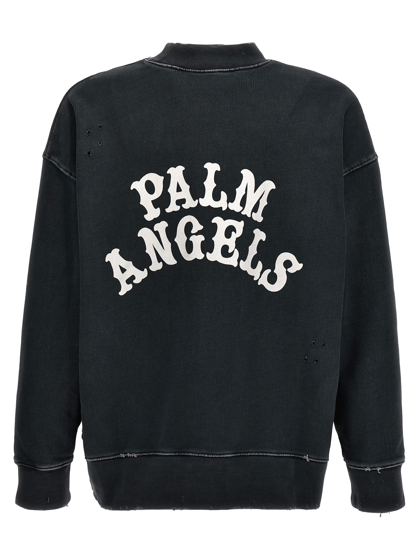 Shop Palm Angels Dice Logo Sweatshirt In Nero