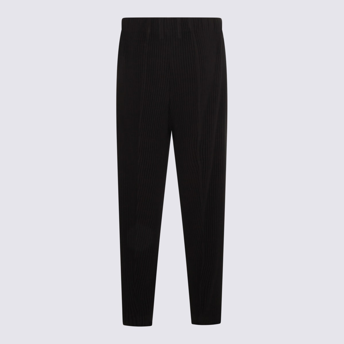 Issey Miyake Comfortable Trousers Elastic Waistband In Black