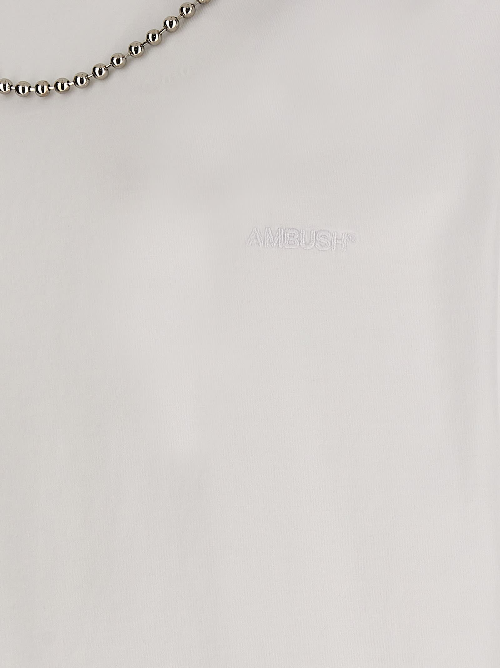 Shop Ambush Ballchain T-shirt In White
